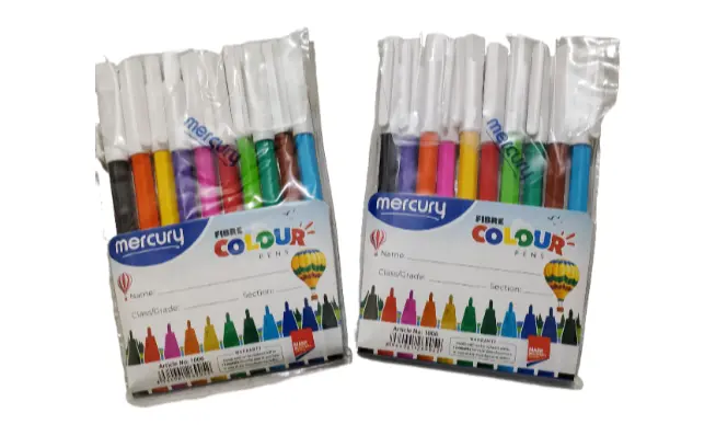 12pcs mercury markers pack of 2