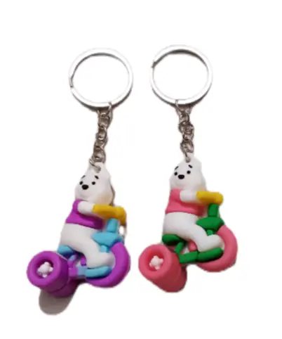 Pair of 2 key chain set bear