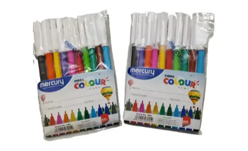 12pcs mercury markers pack of 2