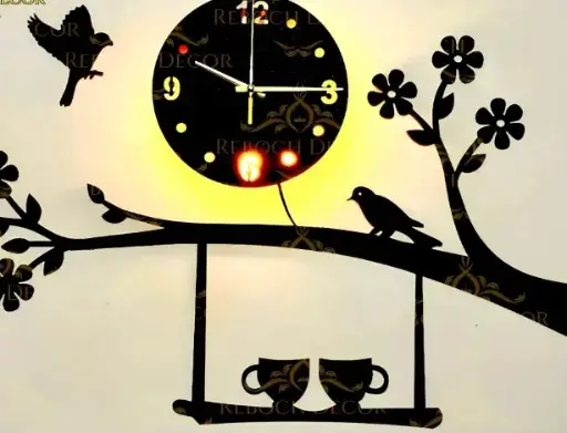 Wooden wall clock