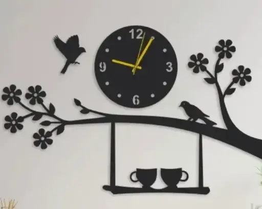 Wooden wall clock