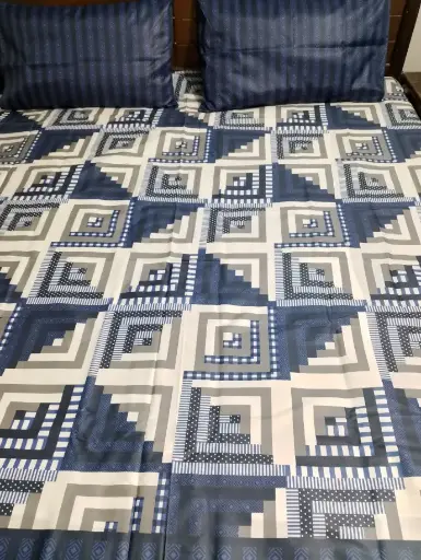 GUL AHMED premium quality bedsheet soft cotton in famous color Only 1 Left Buy Noww